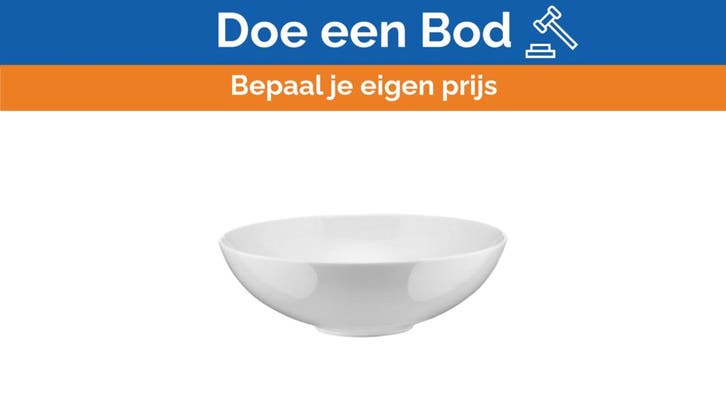 Bieden: Alessi Mami dessert Bowl SG53/54 - Elegant White Po, Huis en Inrichting, Keuken | Servies, Ophalen of Verzenden