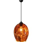 LED Hanglamp Meteorum XL - Ovaal Koper Glas, Verstelbaar, E2, Huis en Inrichting, Lampen | Hanglampen, Verzenden, Nieuw