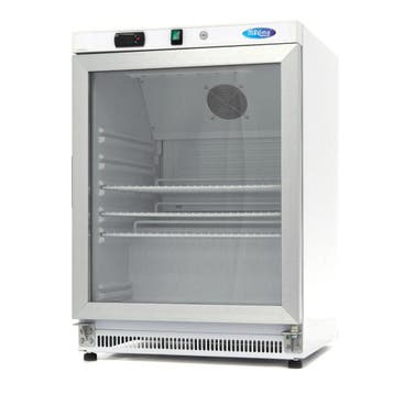 Koelkast - 200 L - Wit - met Glazen Deur - Refurbished, Verzenden, Nieuw in verpakking, Overige typen