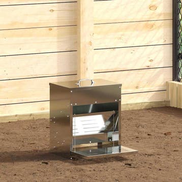 vidaXL Kip trekvoeder Zilver 33 x 42 x 40 cm 10 kg Gegevens, Verzenden, Nieuw