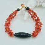 Corail - Argent, Plaqué or - Bracelet - CORALLO MEDITERRANEO