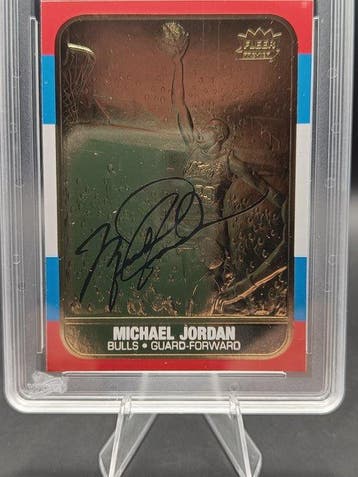 Fleer 1998 23KT Gold Michael Jordan - WCG 10 Graded card, Nieuw
