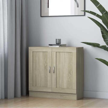 vidaXL Boekenkast 82,5x30,5x80 cm bewerkt hout sonoma, Verzenden, Nieuw