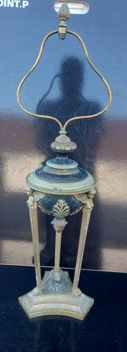 Grande Lampe époque empire en bronze athénienne hauteur : 74, Antiek en Kunst
