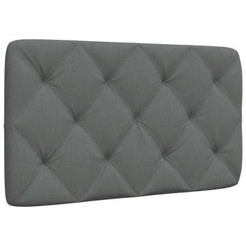 vidaXL Hoofdbordkussen 90 cm stof donkergrijs, Verzenden