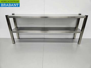 HCB RVS Dubbele Etagère Brug Premium-line 160 cm Horeca, Ophalen of Verzenden
