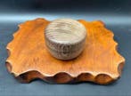 Boîte/pot à thé - Boîte à thé (Natsume)  — grain du bois