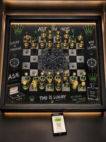 Art Stray-Nos -  L’Échiquier Rolex !!!!! Quand lhorlogerie, Antiek en Kunst