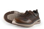 Skechers Veterschoenen in maat 44 Bruin, Bruin, Verzenden, Zo goed als nieuw, Skechers