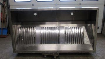 RVS Afzuigkap met 3 filters, B205 x D110 x H54cm, boxmodel,, Nieuw in verpakking