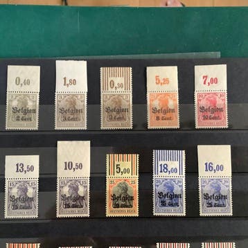 Duitse Rijk - Bezetting van België (1914-1918), Postzegels en Munten, Gestempeld