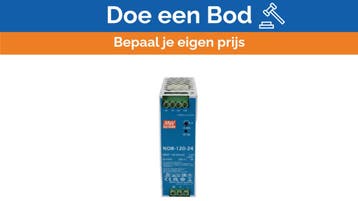 Bieden: MEAN WELL NDR-120-24 DIN Rail Power Supply 24V 5A 1, Ophalen of Verzenden, Nieuw