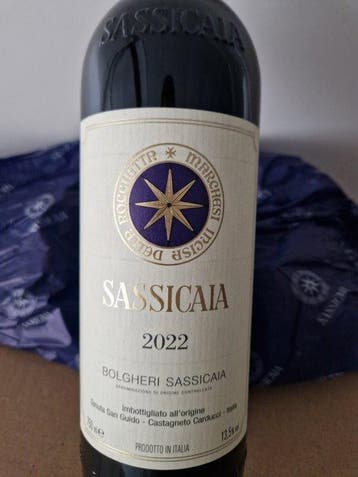 2022 Tenuta San Guido, Sassicaia - Super Tuscans - 1, Verzamelen, Nieuw