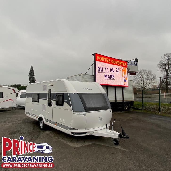 Hobby Excellent 540 WFU 2023 - Prince Caravaning, Caravans en Kamperen, Caravans, Douche, Ophalen