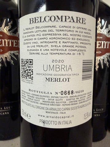 2020 Arnaldo Caprai, Belcompare & 2023 x4 Tenuta Luce,, Nieuw