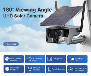 DrPhone SolarSentinel – 2.4 GHz Solar Camera - 4K UHD - 8MP, Verzenden, Nieuw