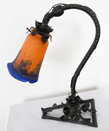 Jean Noverdy - Lampe de table - Marbré, multicolore, Fer
