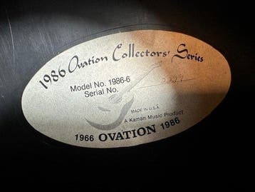 Ovation - Collector Series 1986 - - Guitare, Muziek en Instrumenten, Nieuw