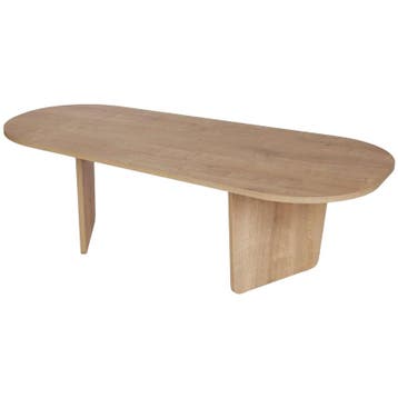 Evila Salontafel - Houtkleurig - Nieuw/Ongebruikt - Melamine, Verzenden, Nieuw, 100 tot 150 cm, Scandinavisch