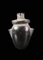 Oude Egypte, late periode Zwarte Agaat Hartamulet (Zonder, Antiek en Kunst