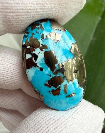 Turquoise Echte Edelsteen! Topkleur Neishabour Turquoise, Verzamelen