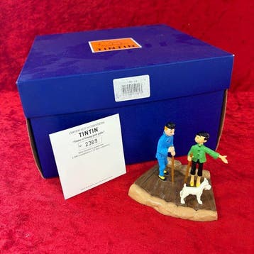 Figurine Moulinsart 46218 - Tintin et Tchang petit guide -, Nieuw
