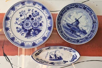 Delft - Bord (3) - Delfts blauw - Nederland - 1960-1980