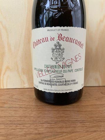 2009 Chateau de Beaucastel Vielles Vignes Blanc -, Collections, Vins