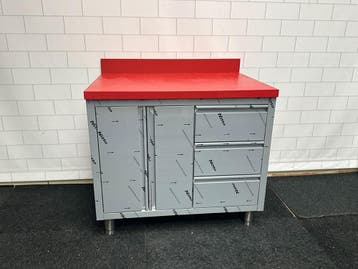 Elfinox Snijtafel met 3 lades en 2 draaideuren | 100 CM, Ophalen of Verzenden, Nieuw in verpakking