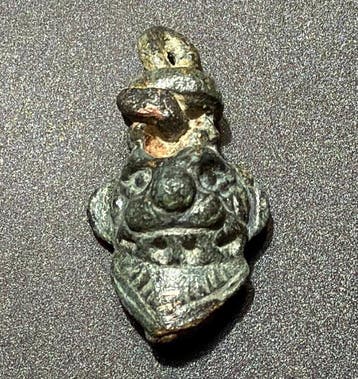 Grec ancien, hellénistique Bronze Pendentif-amulette rare en