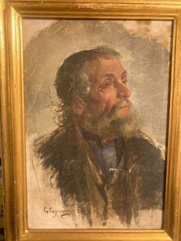 Giovanni Capranesi (1852-1921) - Ritratto duomo, Antiquités & Art