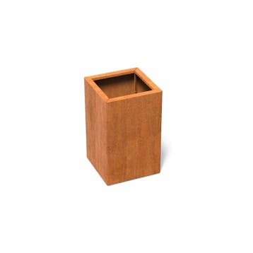 Cortenstaal plantenbak ‘Connect’ 50x50x80cm - Zonder bodem, Minder dan 60 cm, Vierkant, Nieuw, Metaal