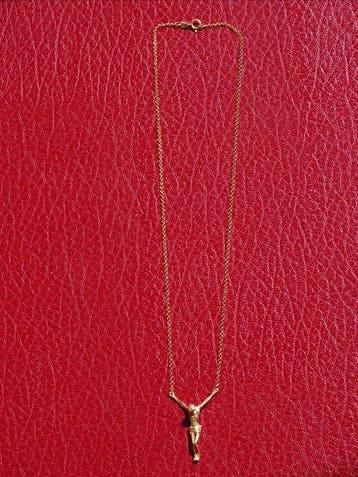 Zilver - Ketting met hanger - Christus in Salvador