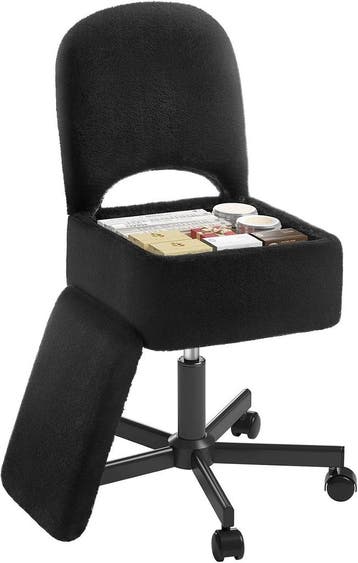 Kaptafel kruk met opbergruimte - Rolstoel - Zwart - Rolansta, Verzenden, Nieuw