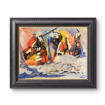Marcus de Vestele (1941-2024) - Grande composition Cobra aux