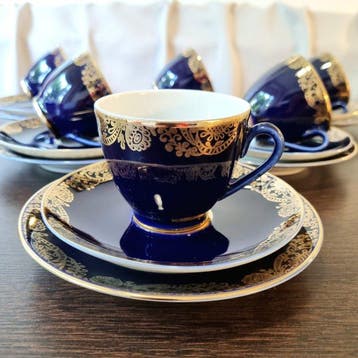 Lomonosov Imperial Porcelain Factory - Koffieservies (18) -