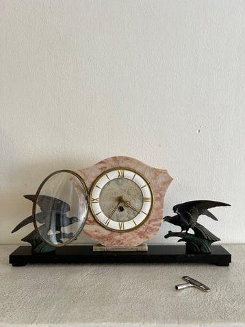 Pendule / Schoorsteenklok (mantel clock) - Frans fabricage, Antiek en Kunst