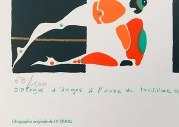 Jean-Pierre Stholl (1951) - Dialogue danges à laube du