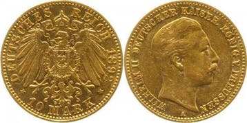 10 Mark Duitsland 10mark Wilhelm Ii Preussen Pruisen 1892..., Verzenden