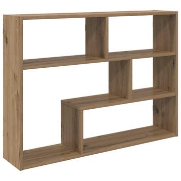 vidaXL Wandplank Muurmontage Artisanaal eiken 95 x 20 x 69,5, Verzenden, Nieuw