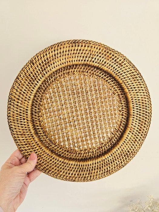 Onderbord (8) - Rattan, Antiek en Kunst, Antiek | Keukengerei
