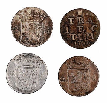Nederland. – Lot of 4 Silver 2 Stuivers – Including Utrecht
