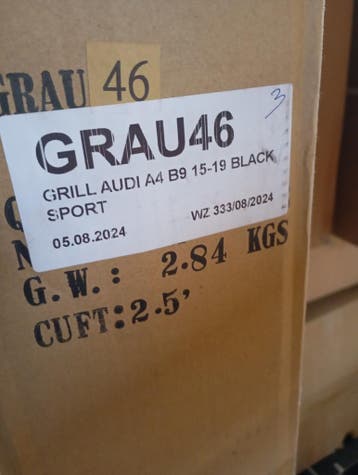 RS-Stijl Grille Audi A4 B9 | Tweede kansje | OP = OP, Verzenden, Nieuw, Voor, Audi