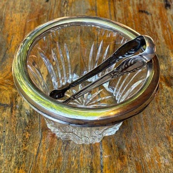 Plateau (2) - pot de bonbons - Argent 835, Argent 800 -