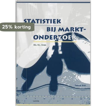 Statistiek bij marktonderzoek 9789051899108 R.L. Erven, Verzenden, Zo goed als nieuw, R.L. Erven