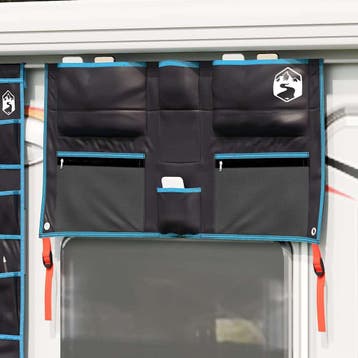 vidaXL Opbergzak met opslag Zwart en Blauw 98 x 47 cm oxford, Caravans en Kamperen, Verzenden, Nieuw