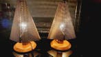 Lampe de table de chevet (2) - Laiton, Bois - Lampes