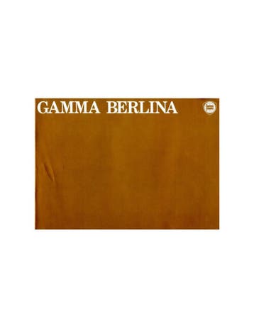 1979 LANCIA GAMMA BERLINA BROCHURE ENGELS, Nieuw