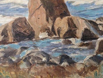 Frederik Georg Andersen (1871-1952) - Au bord de la Mer