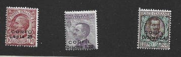 Corfu 1923 - Waarde in Griekse valuta - de volledige set is, Gestempeld
